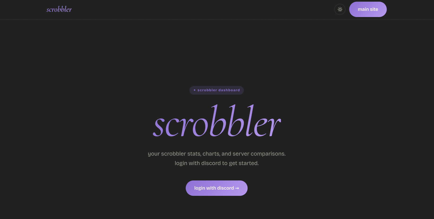 scrobbler Website
